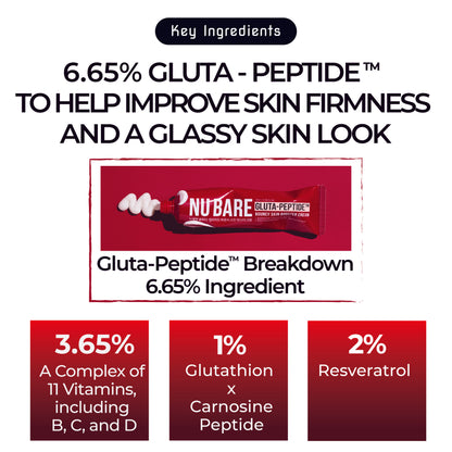 NU BARE GLUTA-PEPTIDE™️ BOUNCY SKIN BOOSTER CREAM 70ML
